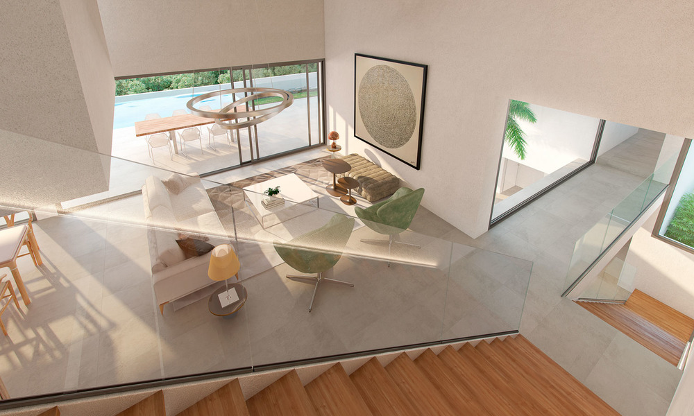 Ruime en moderne nieuwe luxe villa's te koop, in een prestigieus golfresort en met panoramisch uitzicht op zee, Benahavis - Marbella 5912