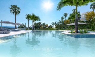 Moderne luxe appartementen te koop, in een exclusief complex met privé lagune, Casares, Costa del Sol 5917 