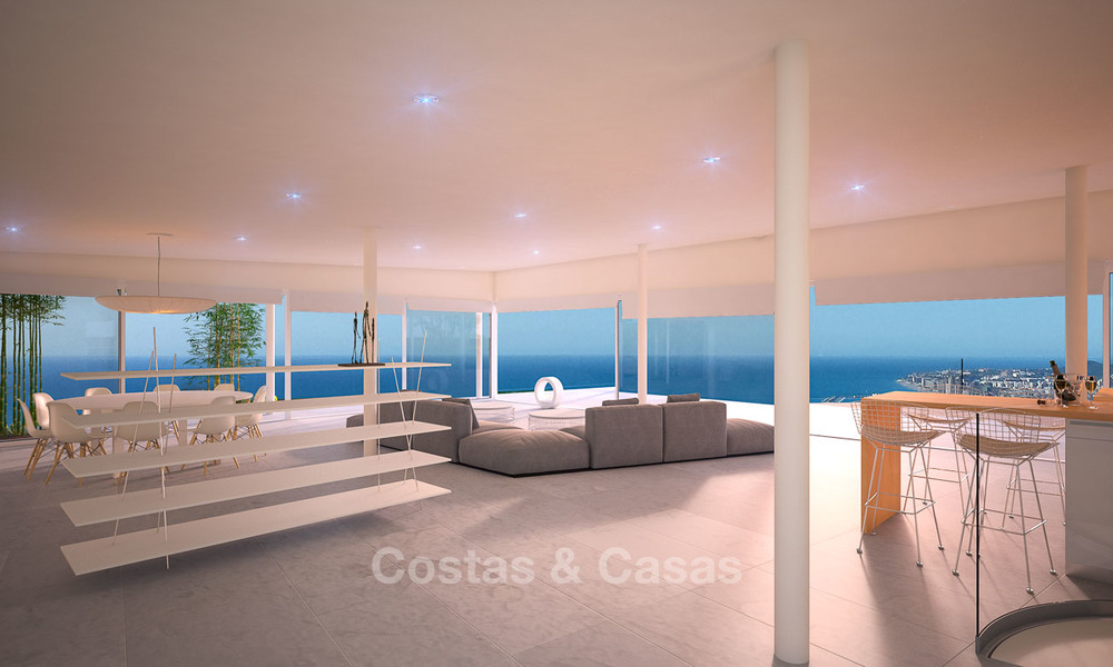 Unieke en exclusieve avant-garde villa te koop, met panoramisch zeezicht, Benalmadena, Costa del Sol 6097