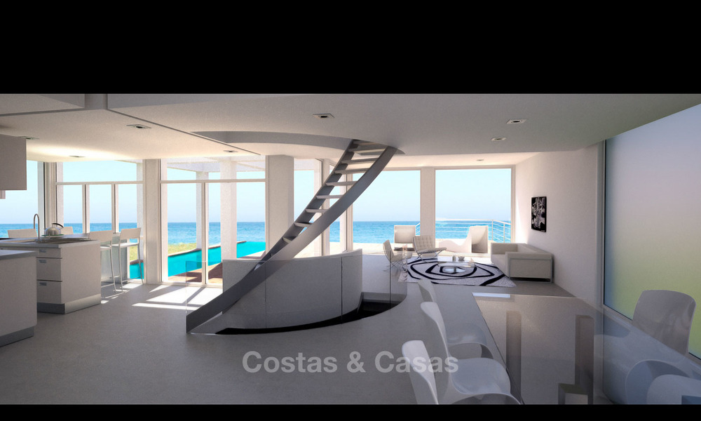 Originele moderne villa's te koop op een bevoorrechte locatie met panoramisch uitzicht op zee en baai, Benalmadena, Costa del Sol 6120