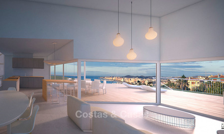 Originele moderne villa's te koop op een bevoorrechte locatie met panoramisch uitzicht op zee en baai, Benalmadena, Costa del Sol 6123
