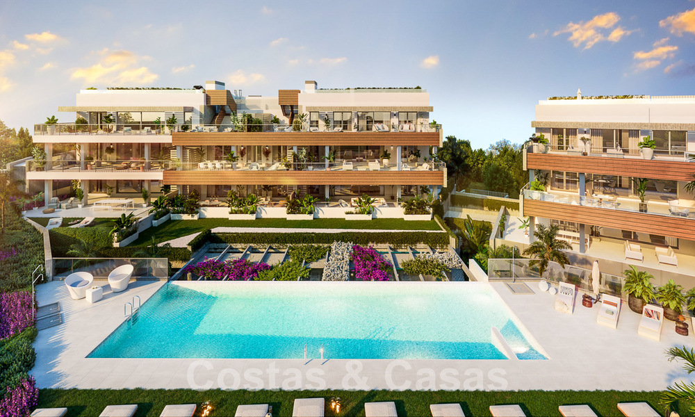 Nieuwe passiefbouw appartementen in een 5-sterren boutique resort te koop in Marbella met schitterend zeezicht 51378