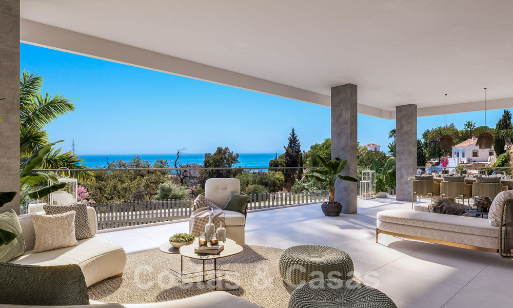 Nieuwe passiefbouw appartementen in een 5-sterren boutique resort te koop in Marbella met schitterend zeezicht 51393