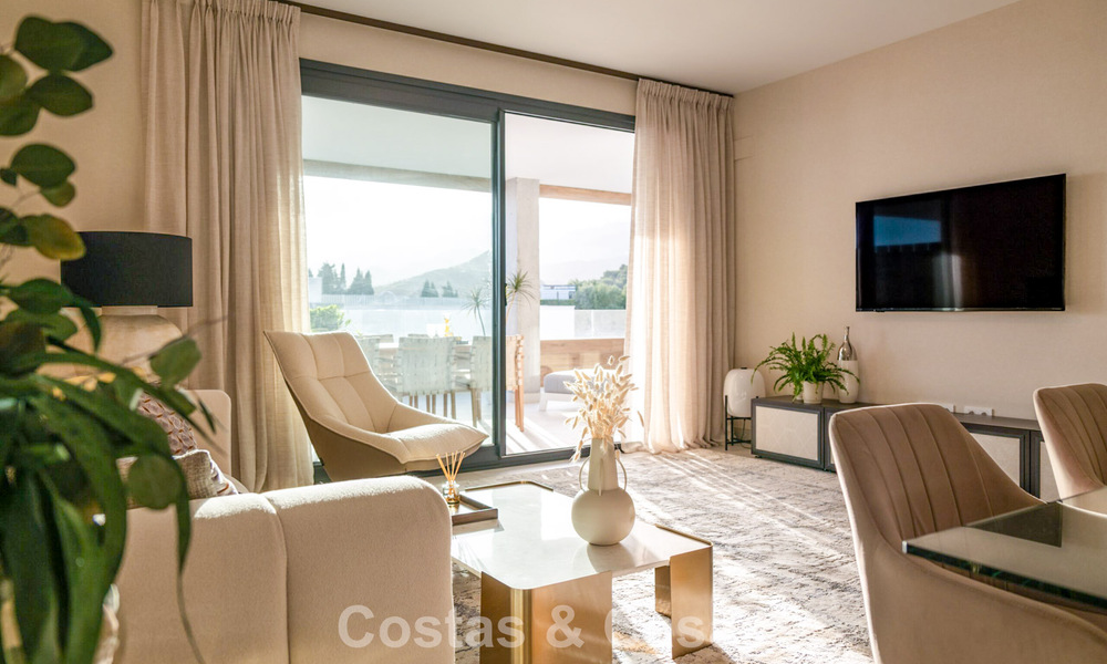 Nieuwe appartementen in een 5-sterren boutique resort te koop in Marbella met schitterend zeezicht 802790