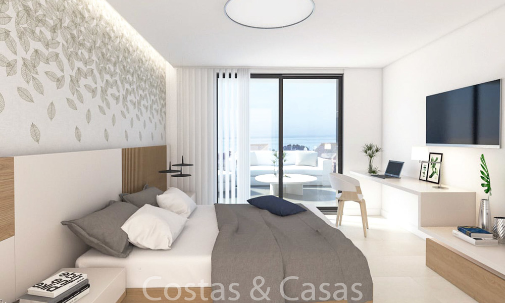 Prijsgunstige nieuwe eigentijdse villa's te koop, op loopafstand van het strand, Manilva, Costa del Sol 6289
