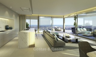 Prachtige nieuwe eigentijdse luxe appartementen te koop, met een uitzonderlijk uitzicht op zee, golf en bergen, Benahavis - Marbella 11920 