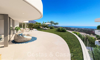 Prachtige nieuwe eigentijdse luxe appartementen te koop, met een uitzonderlijk uitzicht op zee, golf en bergen, Benahavis - Marbella 31072 