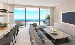 Prachtige nieuwe eigentijdse luxe appartementen te koop, met een uitzonderlijk uitzicht op zee, golf en bergen, Benahavis - Marbella 31075 