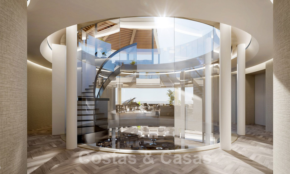 Prachtige nieuwe eigentijdse luxe appartementen te koop, met een uitzonderlijk uitzicht op zee, golf en bergen, Benahavis - Marbella 31079