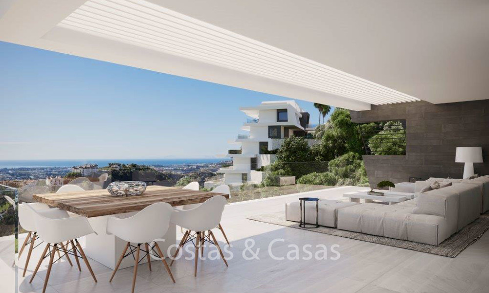 Prachtige nieuwe luxe appartementen te koop, met panoramisch zeezicht, Benahavis - Marbella 6489