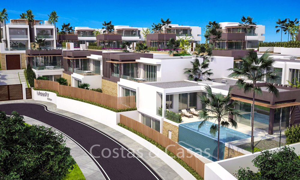 Charmante luxe design villa's met uitzicht op zee, bergen en golf te koop, Riviera del Sol, Mijas, Costa del Sol 6491