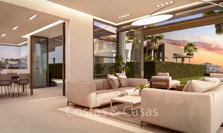 Charmante luxe design villa's met uitzicht op zee, bergen en golf te koop, Riviera del Sol, Mijas, Costa del Sol 6496 