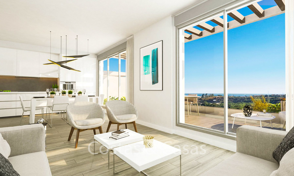Ruime moderne appartementen met een prachtig uitzicht op zee te koop, New Golden Mile, Marbella - Estepona 6540