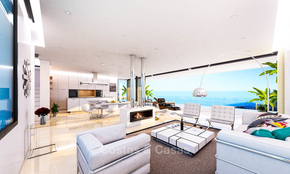 Oogstrelende nieuwe minimalistische villa met prachtig zeezicht te koop, Nueva Andalucia - Marbella 6754