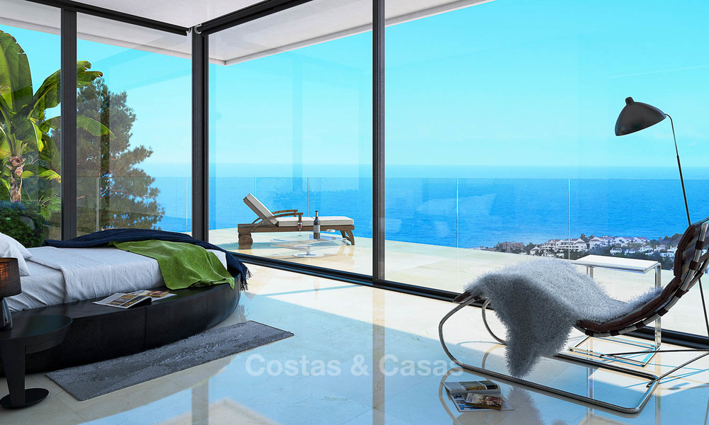 Oogstrelende nieuwe minimalistische villa met prachtig zeezicht te koop, Nueva Andalucia - Marbella 6756