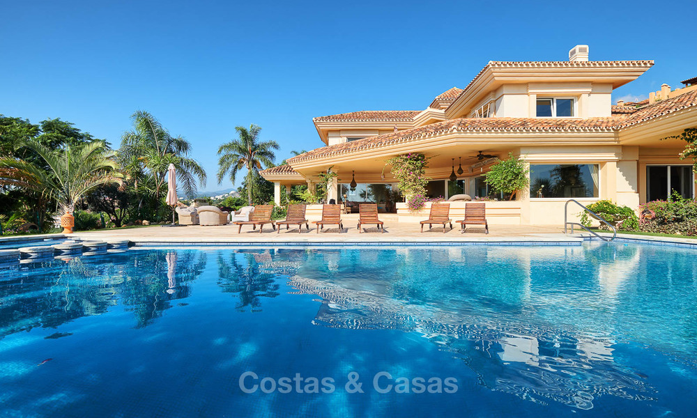 Prachtige rustieke luxe villa met adembenemend uitzicht op zee en de bergen - Golf Valley, Nueva Andalucia, Marbella 7239
