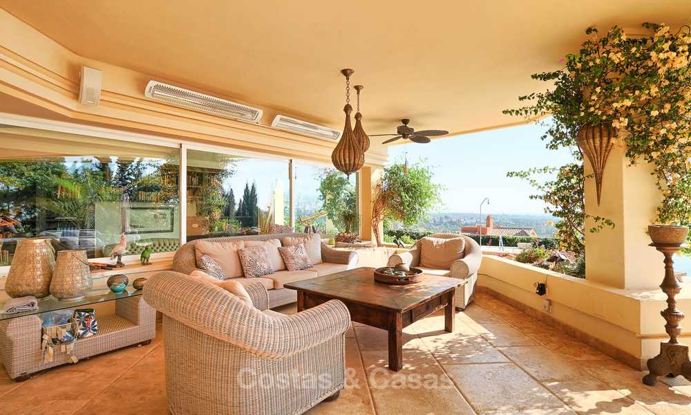 Prachtige rustieke luxe villa met adembenemend uitzicht op zee en de bergen - Golf Valley, Nueva Andalucia, Marbella 7241
