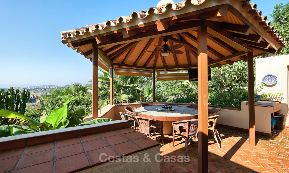 Prachtige rustieke luxe villa met adembenemend uitzicht op zee en de bergen - Golf Valley, Nueva Andalucia, Marbella 7246