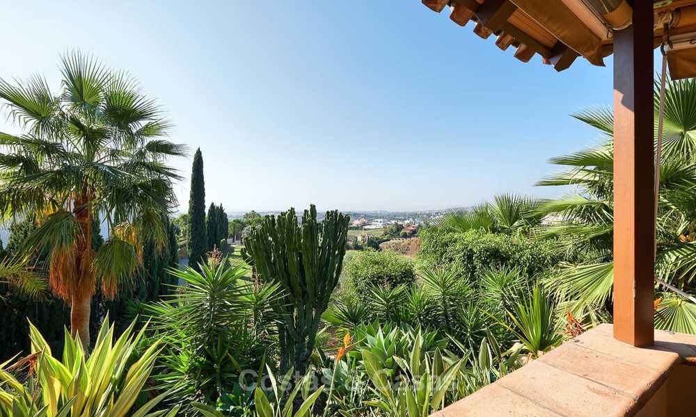 Prachtige rustieke luxe villa met adembenemend uitzicht op zee en de bergen - Golf Valley, Nueva Andalucia, Marbella 7249