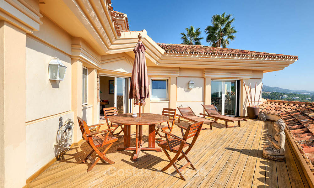 Prachtige rustieke luxe villa met adembenemend uitzicht op zee en de bergen - Golf Valley, Nueva Andalucia, Marbella 7277