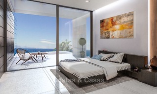 Moderne nieuwbouw luxe villa met panoramisch zeezicht te koop, nabij strand, Manilva, Costa del Sol 7303 