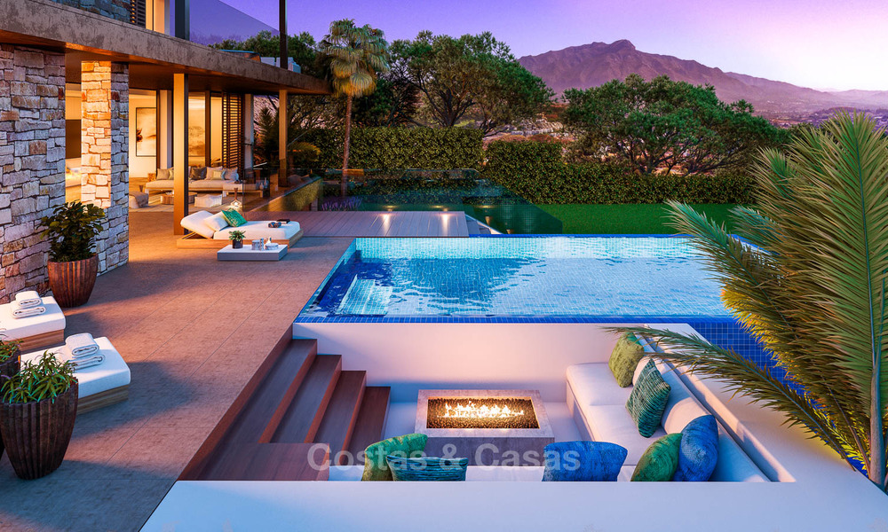Eco-vriendelijke luxe villa's te koop met adembenemend uitzicht op vallei en zee, Benahavis - Marbella 7490