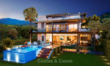 Eco-vriendelijke luxe villa's te koop met adembenemend uitzicht op vallei en zee, Benahavis - Marbella 7491