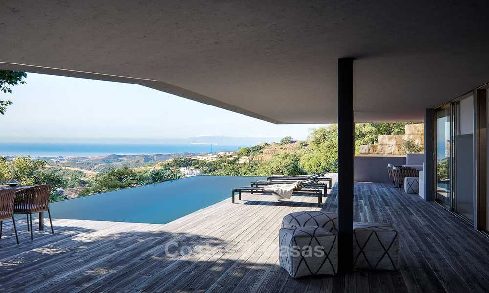 Oogstrelende nieuwe moderne villa met adembenemend uitzicht op zee en de vallei te koop - Benahavis, Marbella 7640