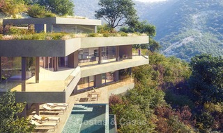 Oogstrelende nieuwe moderne villa met adembenemend uitzicht op zee en de vallei te koop - Benahavis, Marbella 7642 