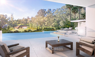 Oogstrelende nieuwe hedendaagse luxe villa te koop in Nueva Andalucia's golfvallei, Marbella 7666 
