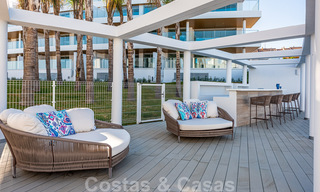 Nieuwe moderne frontline golf appartementen met uitzicht op zee te koop in een luxe resort in Mijas, Costa del Sol. Instapklaar! Laatste penthouses! 39699 