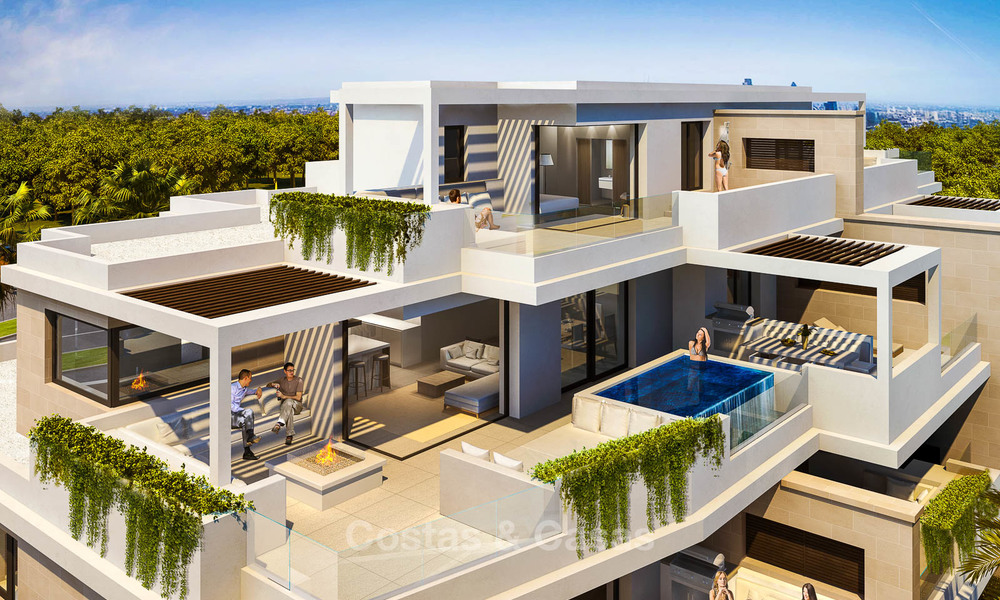 Luxueuze nieuwe eerstelijn strandappartementen te koop in een exclusief complex, New Golden Mile, Marbella - Estepona 7924