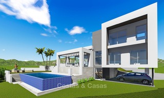 Nieuwe moderne en milieuvriendelijke villa’s te koop, eerstelijn golf, Mijas, Costa del Sol 8016 