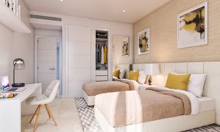 Gloednieuwe moderne appartementen te koop, met zeezicht, naast een topklasse 18-holes golfbaan, Estepona 8053 
