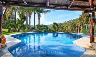 Ruime villa in landelijke stijl in een unieke natuurlijke omgeving te koop, Casares, Costa del Sol 8131 