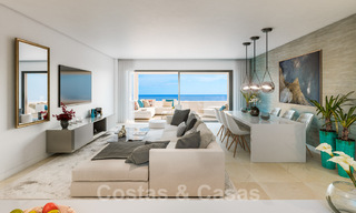 Elegante en ruime nieuwe appartementen te koop, op loopafstand van strand en voorzieningen, met zeezicht, Estepona 31377 
