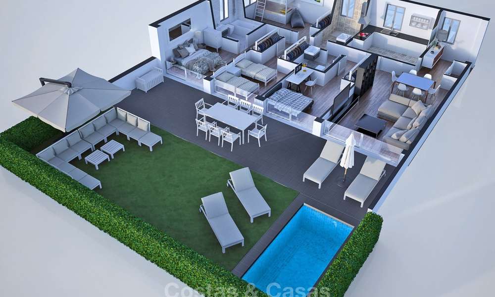 Nieuwe, aantrekkelijk geprijsde, moderne appartementen te koop, op loopafstand van het strand en voorzieningen, Estepona 8176