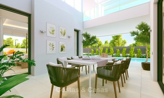 Instapklare nieuwe eigentijdse luxe villa te koop, Nueva Andalucia, Marbella 8200 