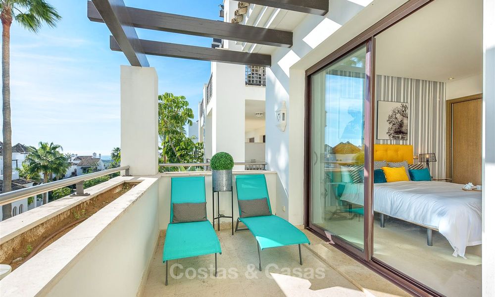 Mooi en ruim luxe appartement met zeezicht te koop in een begeerde urbanisatie, klaar om in te trekken - Benahavis, Marbella 8284