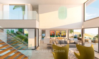 Indrukwekkende eigentijdse luxe villa met panoramisch zeezicht te koop, in een golfcomplex, instapklaar - Benahavis, Marbella 8476 
