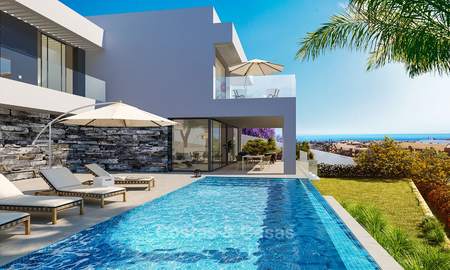 Indrukwekkende eigentijdse luxe villa met panoramisch zeezicht te koop, in een golfcomplex, instapklaar - Benahavis, Marbella 8478