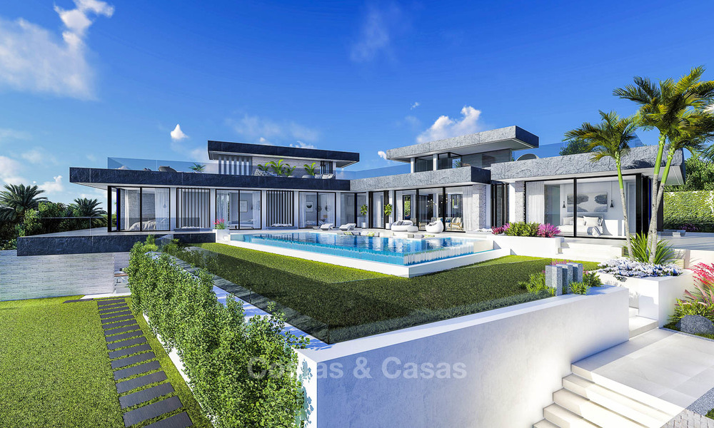 Majestueuze innovatieve designer villa met spectaculair zeezicht te koop - Benahavis, Marbella 8502