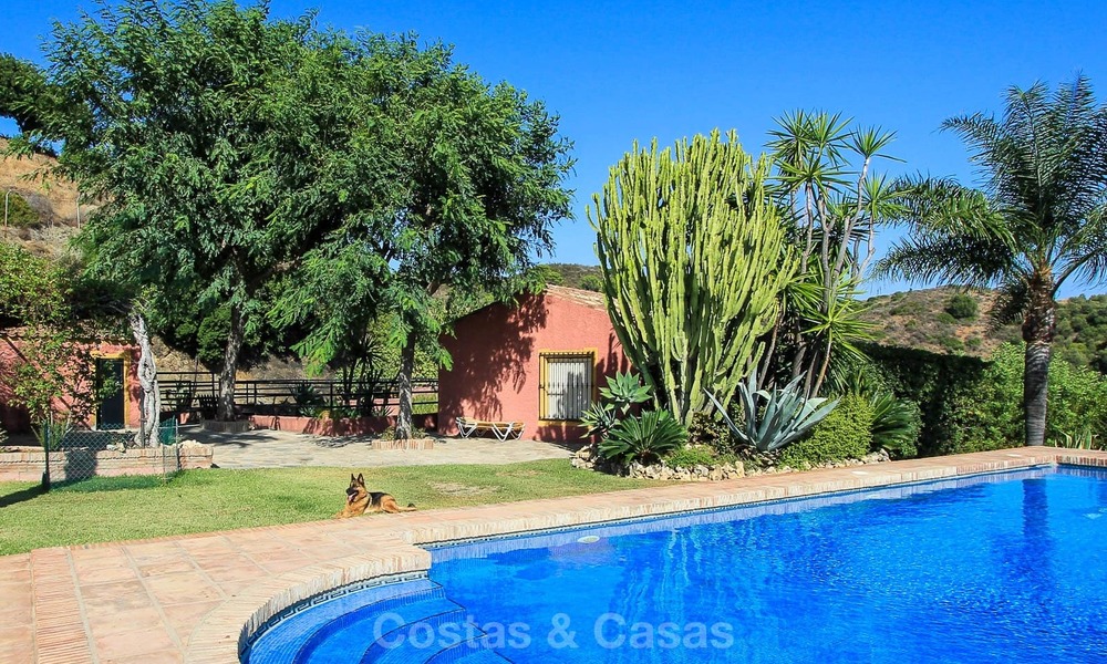 Goed gelegen en aantrekkelijk geprijsde villa - finca met zeezicht te koop, Estepona, Costa del Sol 8689