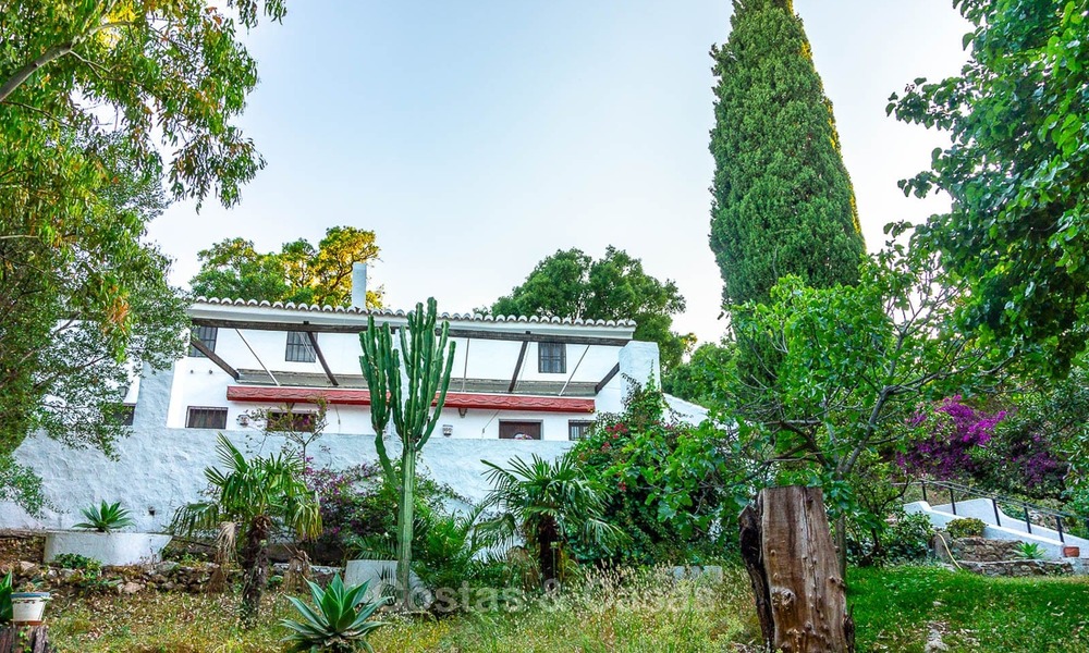 Uniek aanbod! Prachtig landgoed van 5 villa's op een groot perceel te koop, met zeezicht - Mijas, Costa del Sol 9041