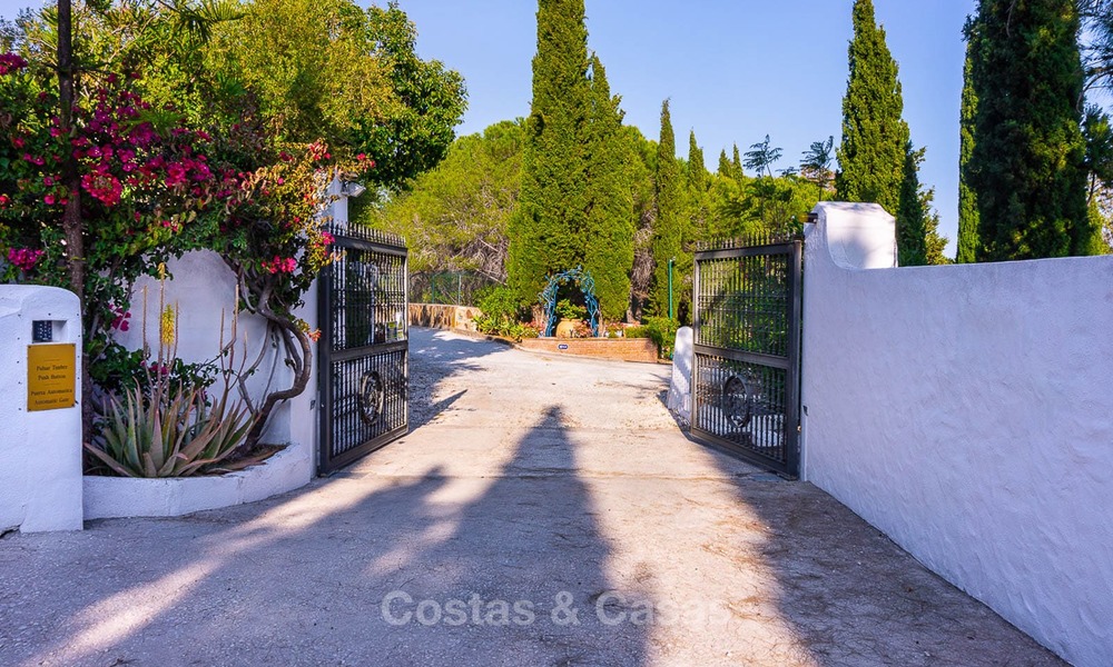 Uniek aanbod! Prachtig landgoed van 5 villa's op een groot perceel te koop, met zeezicht - Mijas, Costa del Sol 9076