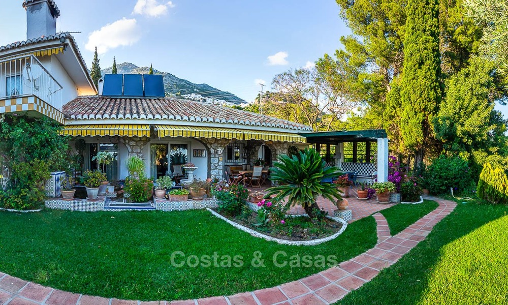 Uniek aanbod! Prachtig landgoed van 5 villa's op een groot perceel te koop, met zeezicht - Mijas, Costa del Sol 8984