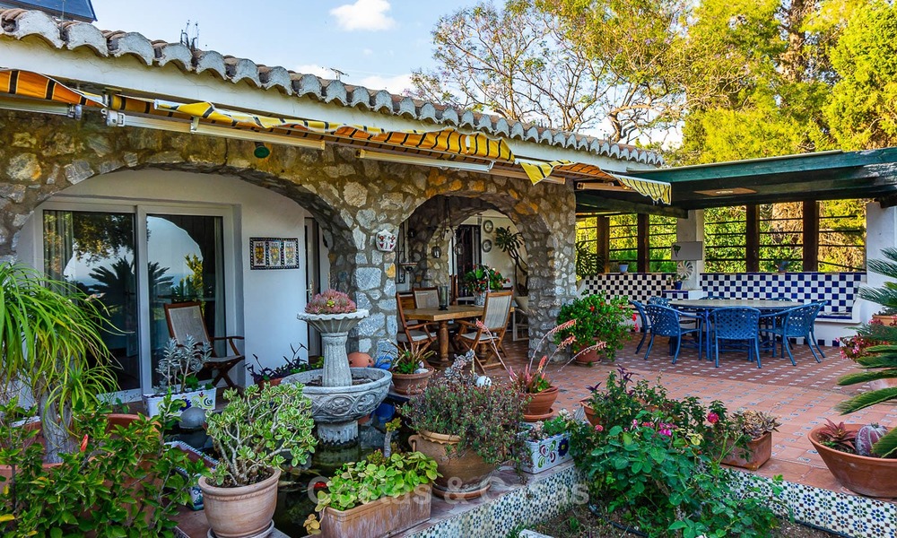 Uniek aanbod! Prachtig landgoed van 5 villa's op een groot perceel te koop, met zeezicht - Mijas, Costa del Sol 8985
