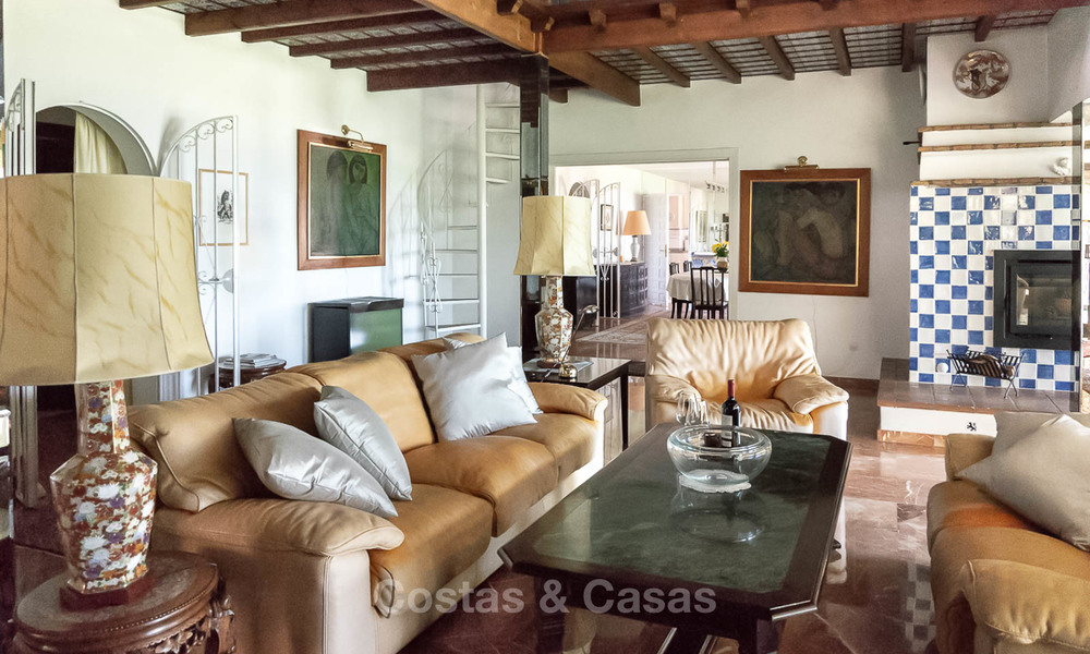 Uniek aanbod! Prachtig landgoed van 5 villa's op een groot perceel te koop, met zeezicht - Mijas, Costa del Sol 8995