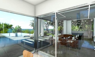 Eco-vriendelijke eigentijdse luxe villa met zeezicht te koop - Benalmadena, Costa del Sol 9224 