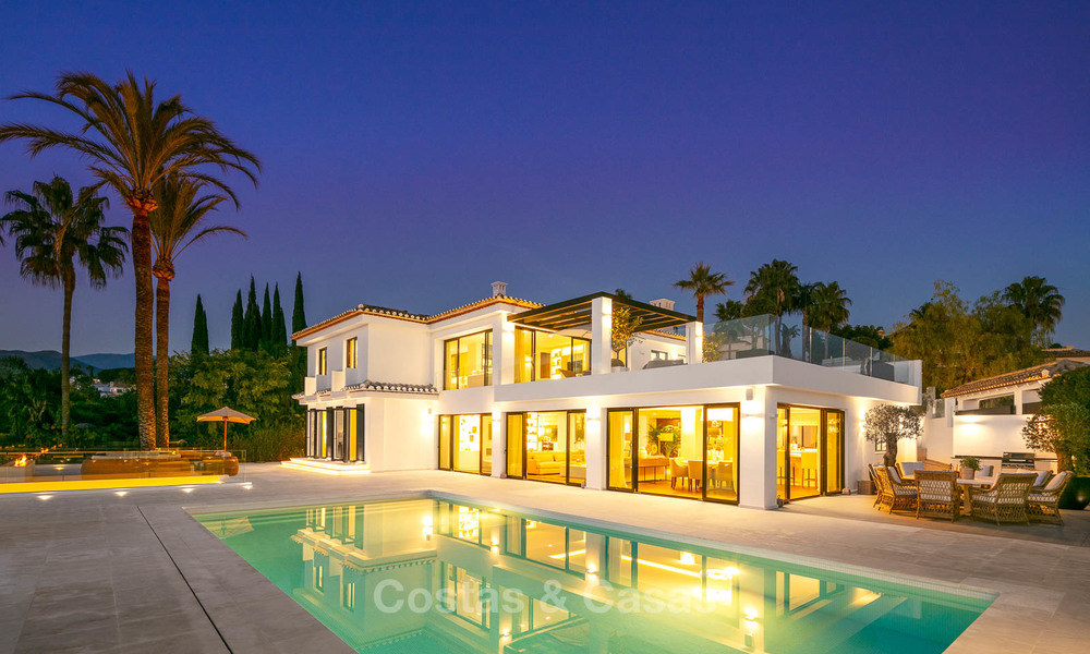 Prestigieuze gerenoveerde luxe villa te koop, eerstelijn golf, Nueva Andalucía, Marbella 9453